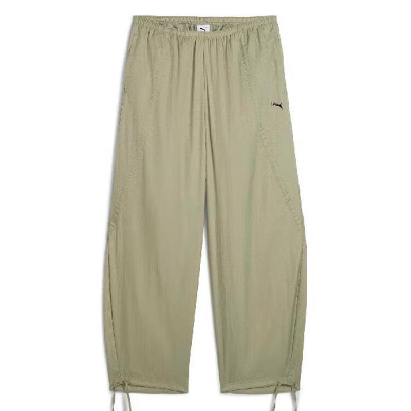 PUMA Casual Pants Women's Olive Green Moderate Cargo Pants