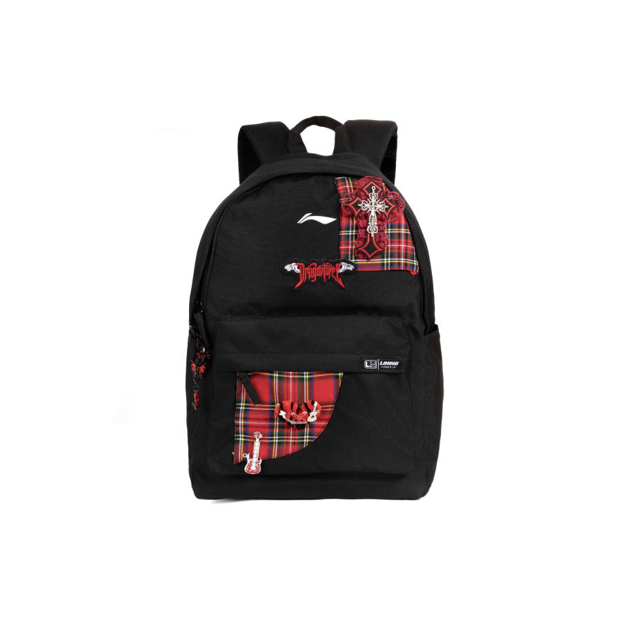 Li-Ning Li Ning Polyester Backpack Regular Unisex Black/Red
