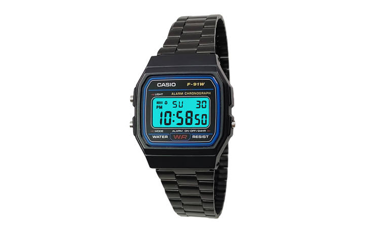 CASIO CASIO Custom Collection Quartz Movement Stainless Steel Strap Watch Unisex Black Dial