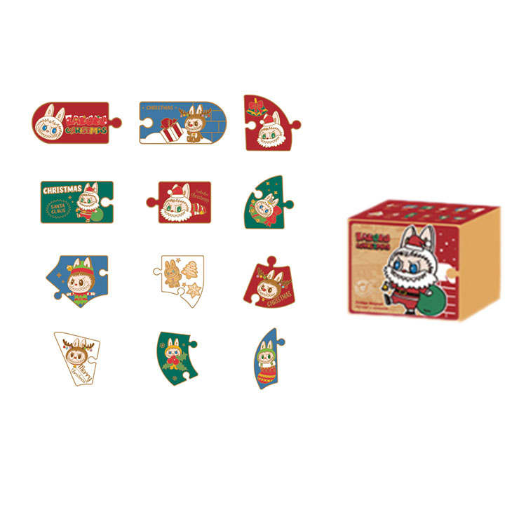 POP MART POP MART Labubu Refrigerator Stickers Mystery Boxes Single Mystery Box/Whole Box 12 Pcs