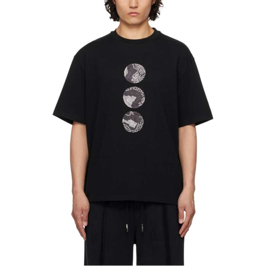 Feng Chen Wang Feng Chen Wang T Shirts Men's Black Crew Neck