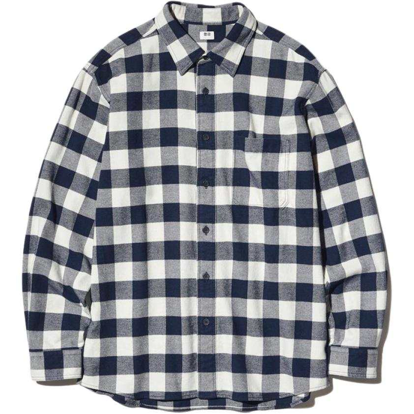 UNIQLO Shirts Unisex Ivory Lapel Moderate