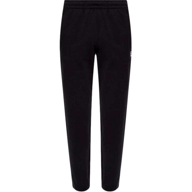 EMPORIO ARMANI EA7 Knitted Sweatpants Men's Black Moderate Slim Fit Pants