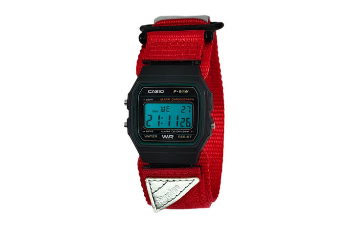 CASIO CASIO Custom Collection Quartz Movement Nylon Strap Watch Men's Watches Black Dial