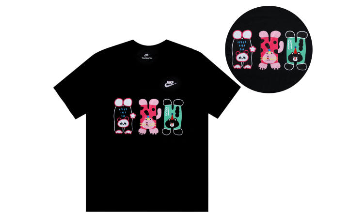 Nike Nike T Shirts Unisex Black Crew Neck Moderate Straight Fit