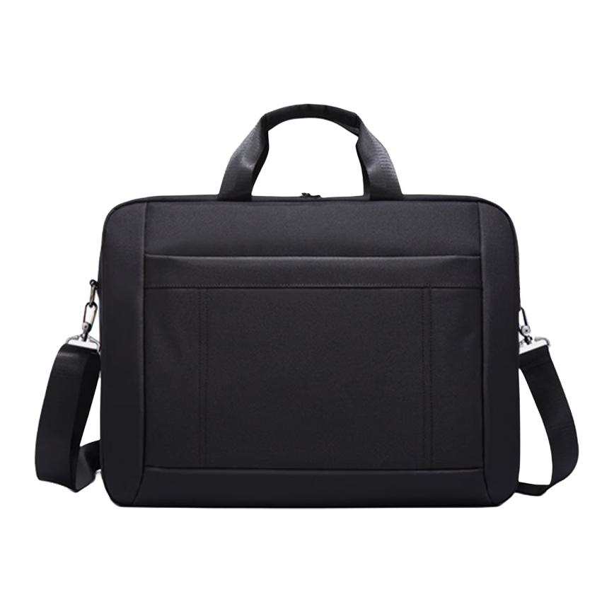 LAORENTOU Oxford Portable One Shoulder Crossbody Briefcase Men's Black