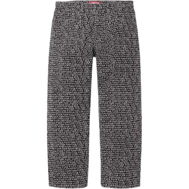 Supreme Supreme Jeans Unisex Moderate Straight Fit Pants