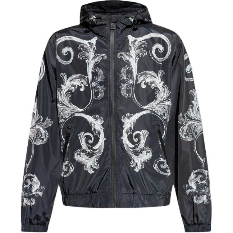 VERSACE JEANS COUTURE Barocco Print Hooded Jacket