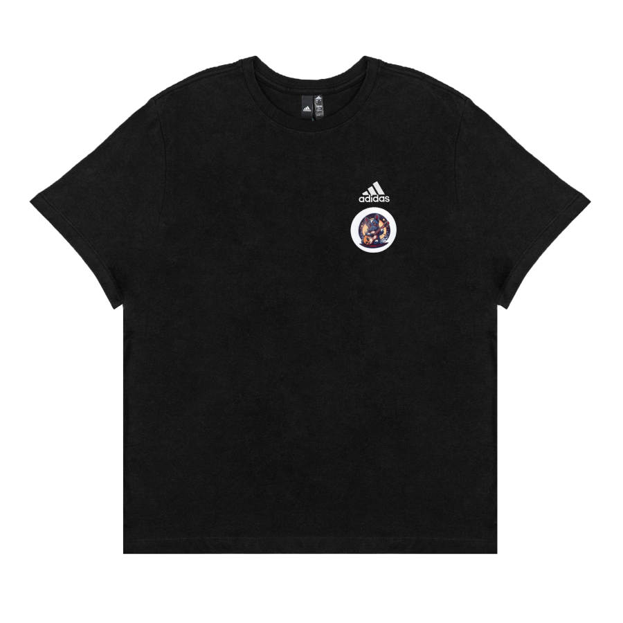Adidas Adidas T Shirts Unisex Black Crew Neck Moderate Straight Fit