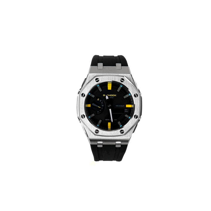 CASIO CASIO Custom Collection Waterproof Electronic Movement Rubber Stainless Steel Strap Watch Unisex