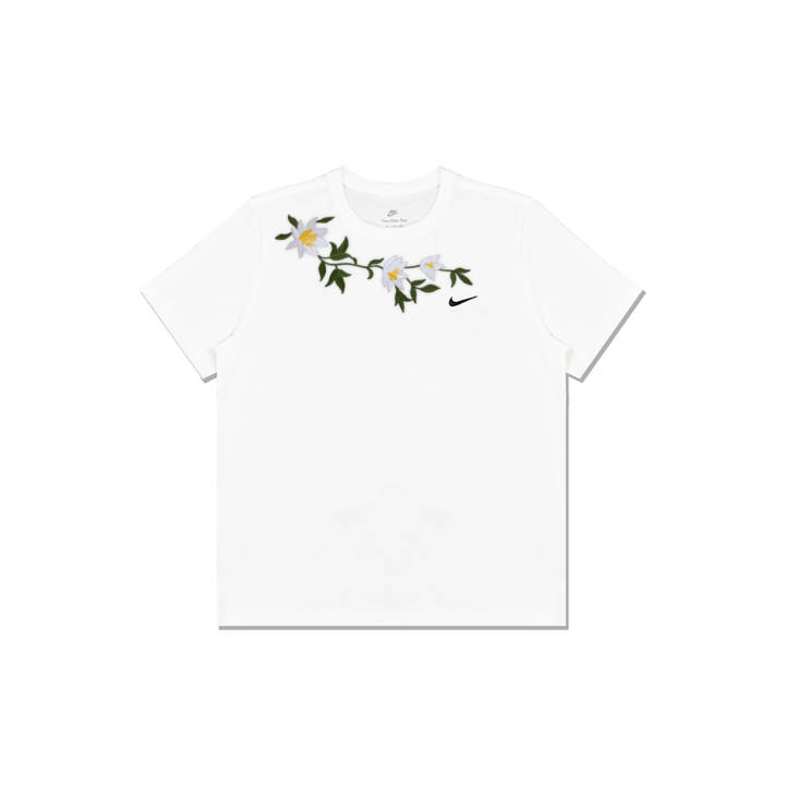 Nike Nike T Shirts Men's White Crew Neck Moderate Straight Fit