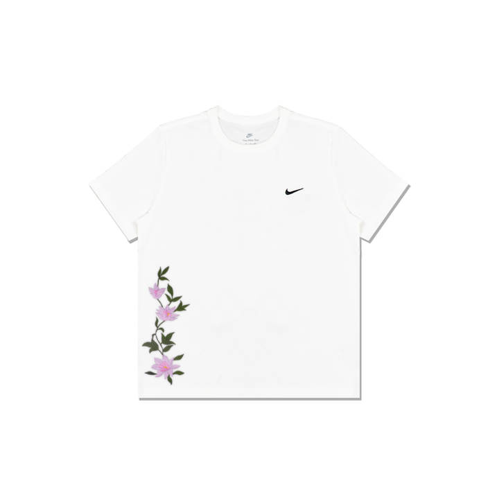 Nike Nike T Shirts Men's White Crew Neck Moderate Straight Fit
