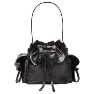 Acne Studios Cow Leather Shoulder Bag Mini Women's Black