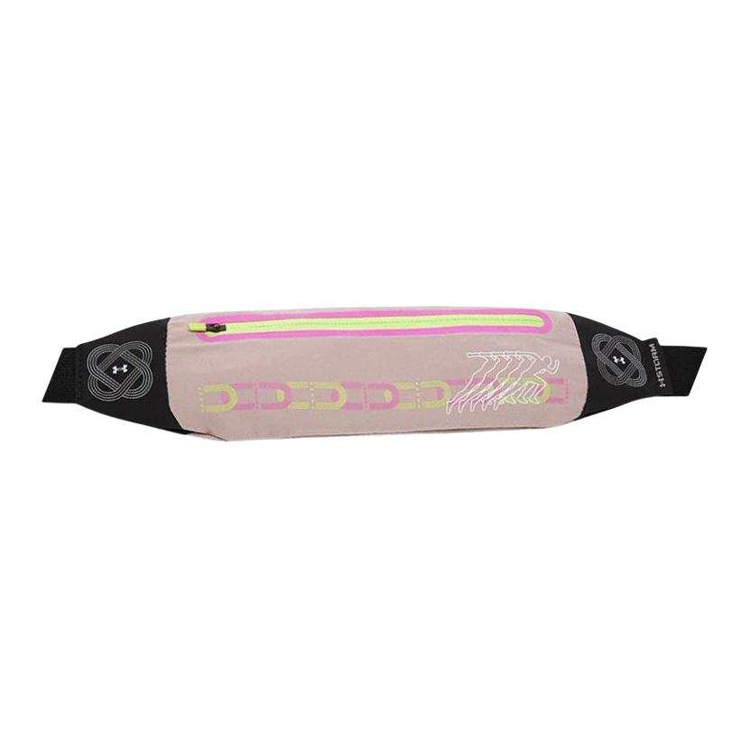Under Armour Polyester Fanny Pack Unisex Pink Silt Gray