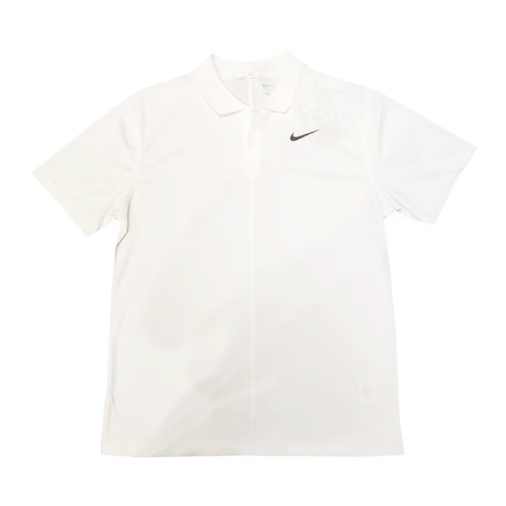 Nike Nike Polo Shirts Men's White Lapel Moderate Straight Fit