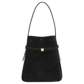 TOTEME Cow Leather Bucket Bag Handbag Women's Black