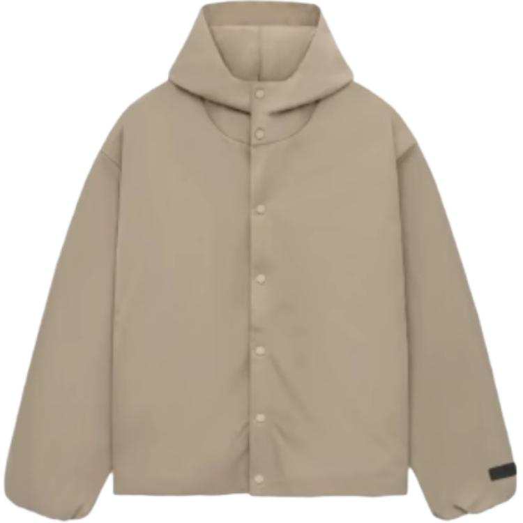 Fear Of God Essentials Fall24 BACK To SCHOOL Textured Nylon Hooded Coaches Jacket Men's