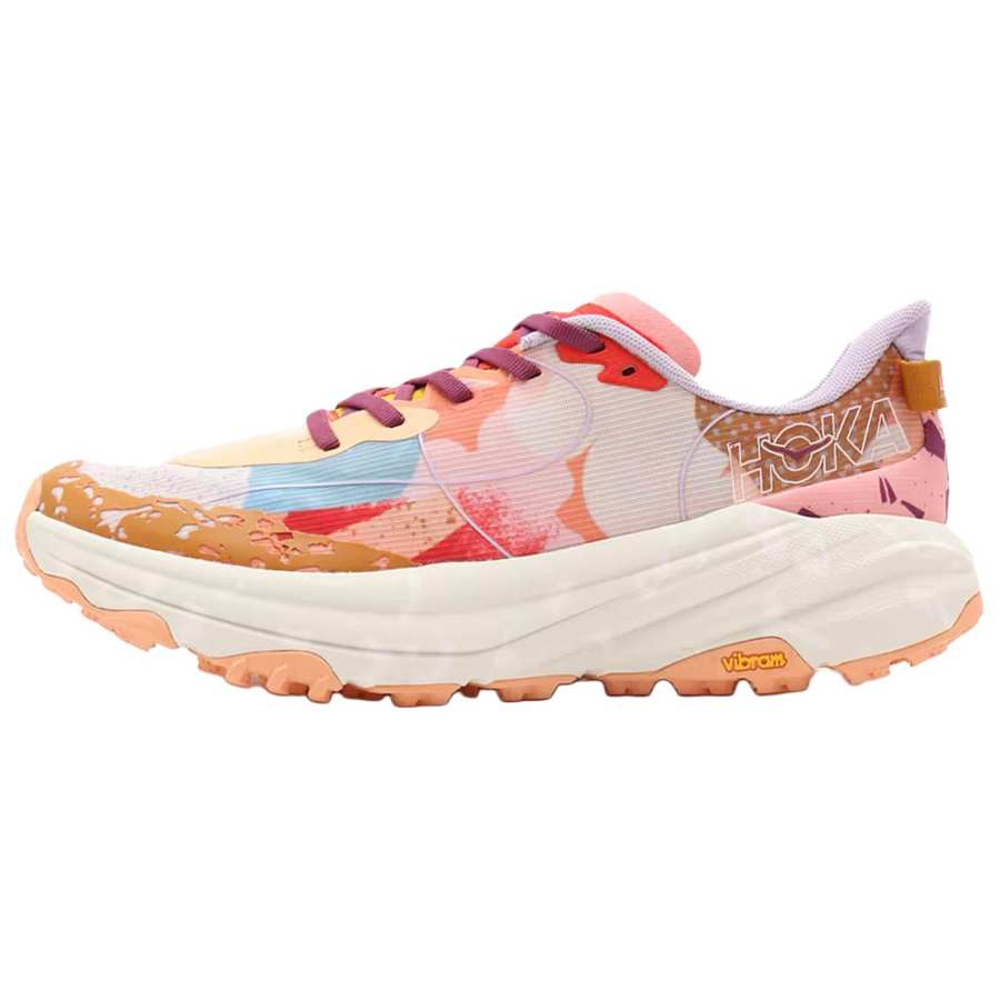 HOKA ONE ONE STUDIO PROBA x HOKA ONE ONE Speedgoat 6 Abrasion Resistant Low top Running Shoes Unisex Beige Orange