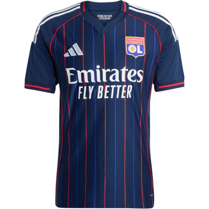 Adidas Adidas Olympique Lyonnais T Shirt Men's Blue
