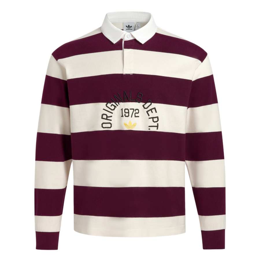 Adidas Originals Polo Shirt Men's Jade White/Dark Reddish Purple