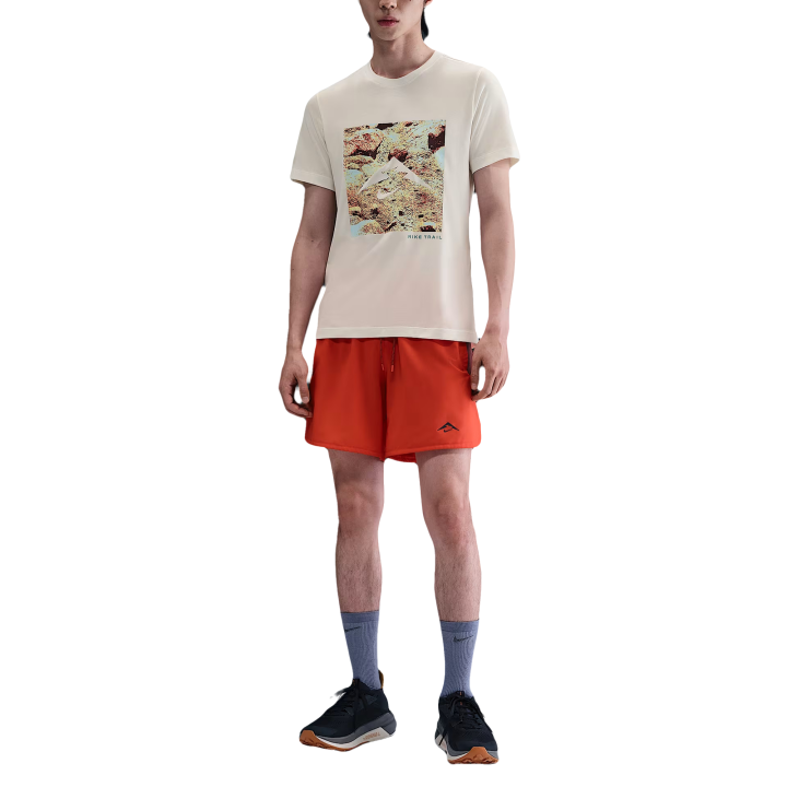 Nike Nike Dri Fit T Shirts Men's Sail Crew Neck Moderate