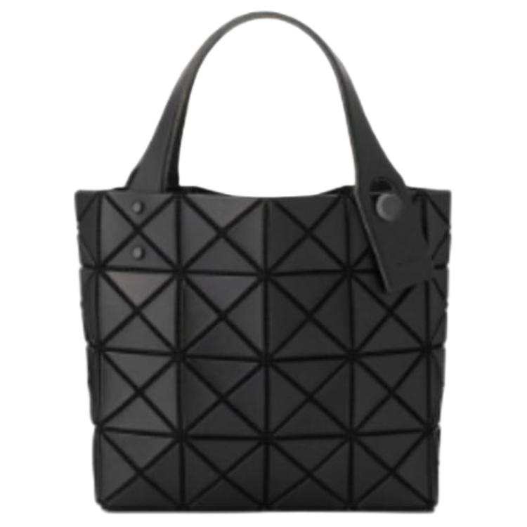 ISSEY MIYAKE Lucent Boxy Artificial Leather Small Square Bag Handbag Women's Black