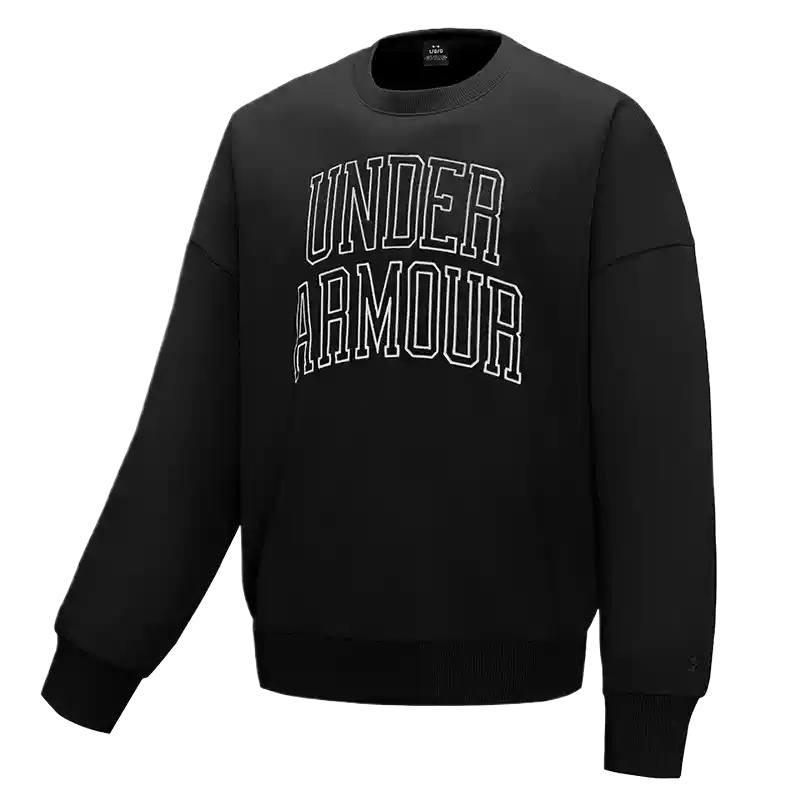 Under Armour Under Armour Sweatshirts Men's Black Crew Neck Moderate Regular