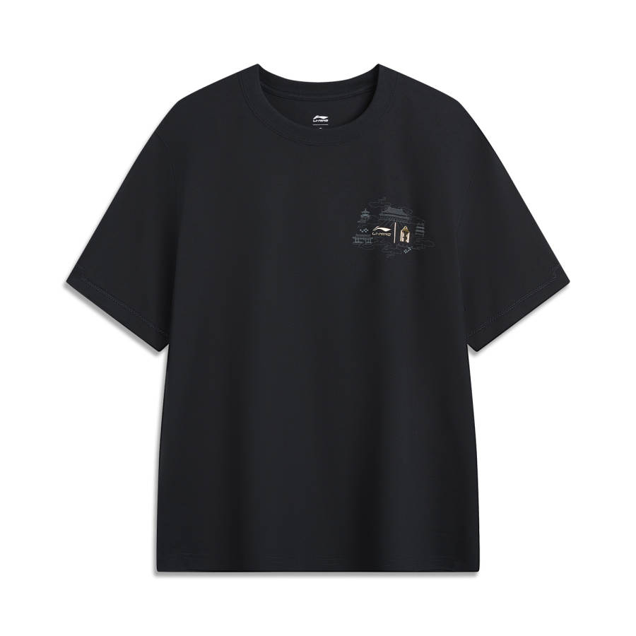 Li-Ning Li Ning x GUGONG,LIANMINGKUAN China Culture Collection T Shirt Men's Black