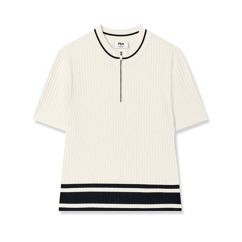 FILA Knitwear Women's Albumen White Crew Neck Moderate Other