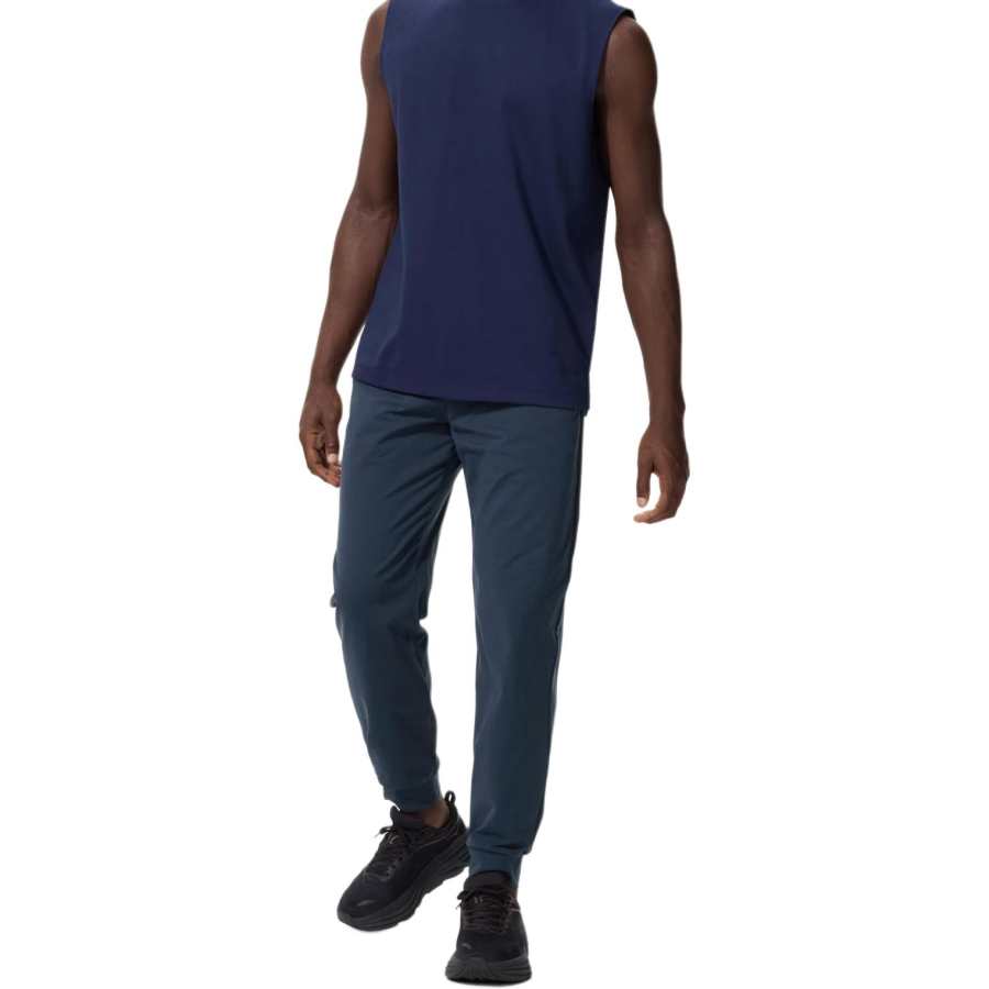 UNIQLO Knitted Sweatpants Men's Blue