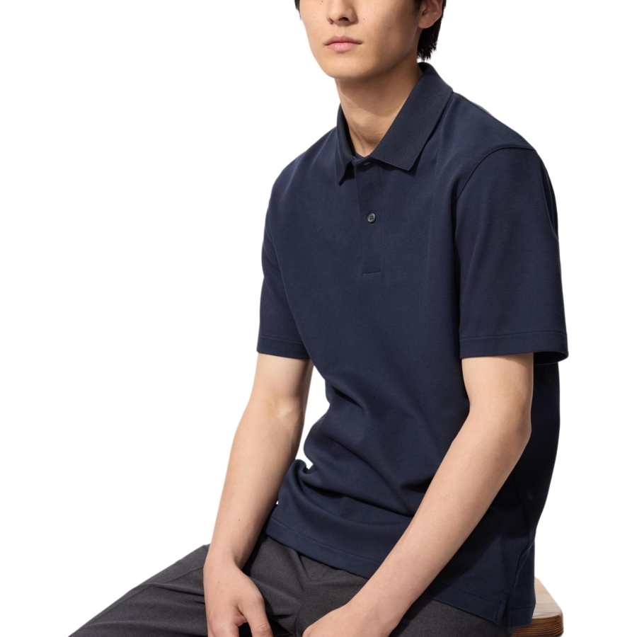 UNIQLO Polo Shirt Unisex Navy Blue