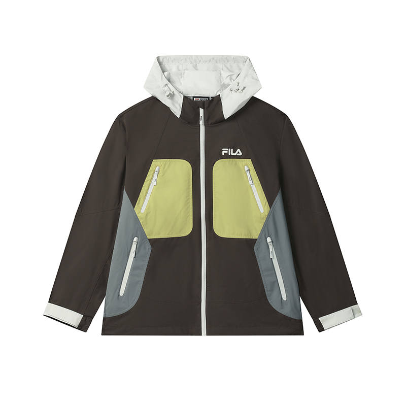 FILA ORIGINALE Jackets Men's Dark Earth Tone Hooded Moderate Other