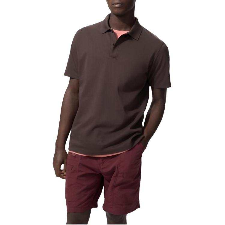 UNIQLO Polo Shirt Men's Dark Umber