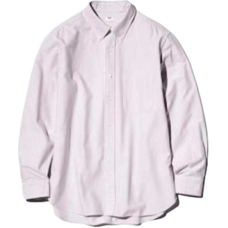 UNIQLO Shirts Men's Red Lapel Moderate