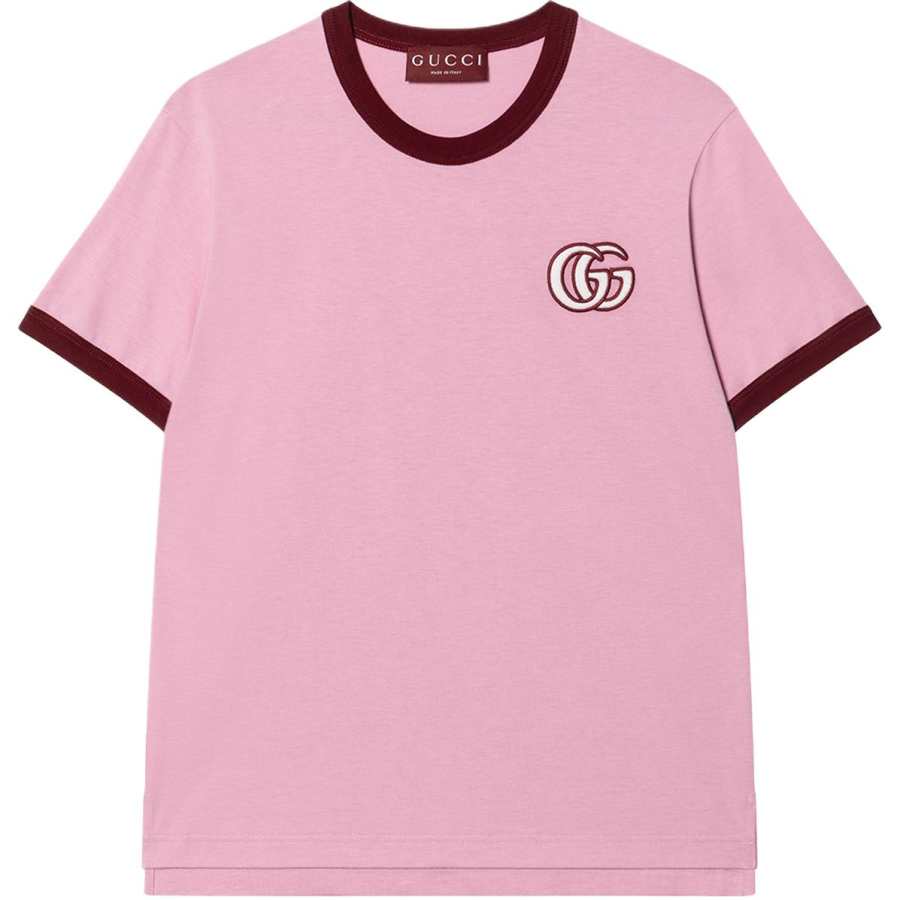 GUCCI Embroidered Jersey T Shirt