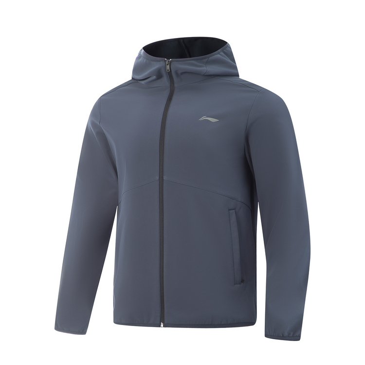 Li-Ning Li Ning Fitness Series Sports Casual Minimalist Style Hooded Zippers Fleece Lined Thermal Comfortable Versatile