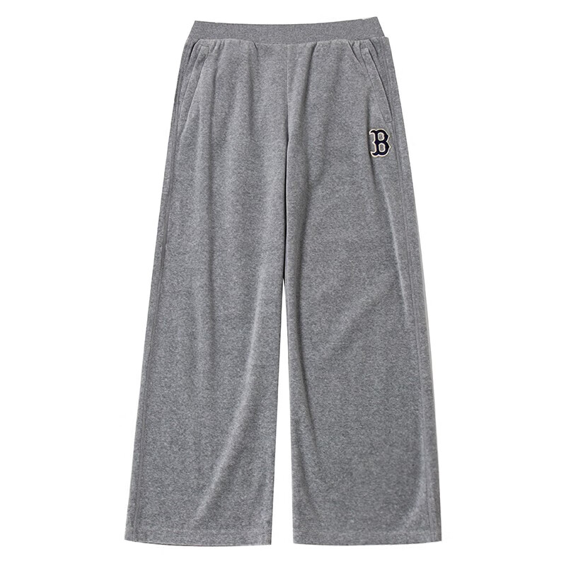 MLB Casual Pants Unisex Dark Heather Gray Moderate Straight Fit Pants