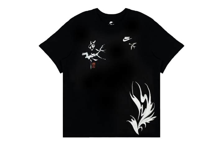 Nike Nike Sportswear Mountains And Seas T Shirt Unisex Black White