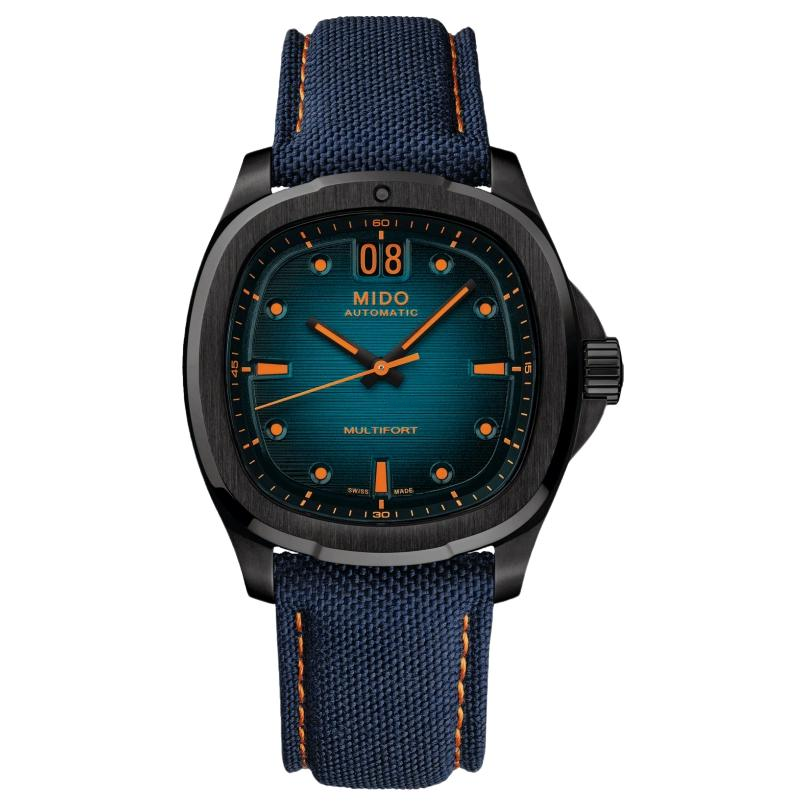 MIDO Helm Automatic Mechanical Movement 100m Waterproof Unisex Watch 39.2*40mm Blue Dial Stainless Steel Case