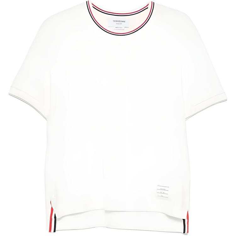 THOM BROWNE THOM BROWNE RWB Stripe Crewneck T Shirt
