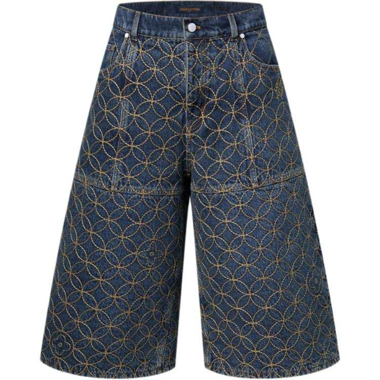 LOUIS VUITTON LOUIS VUITTON Embroidered Workwear Shorts