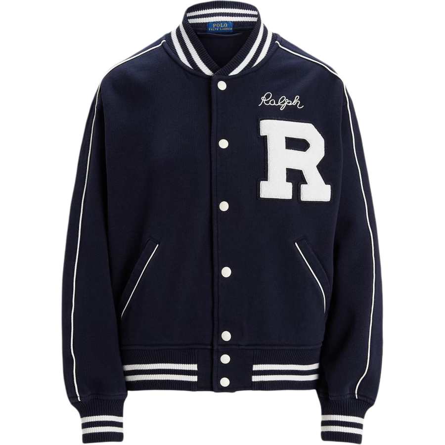 Polo Ralph Lauren logo-appliqué striped-detail jacket