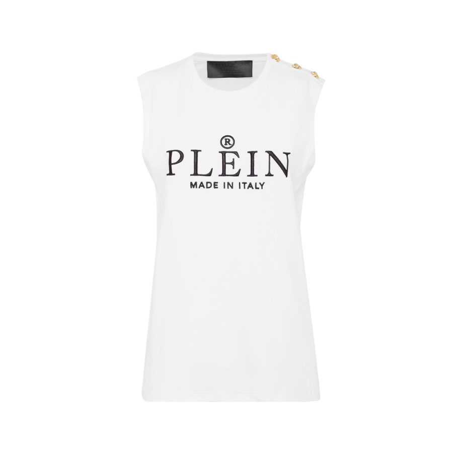 PHILIPP PLEIN 【Replicated_FI】logo-print tank top