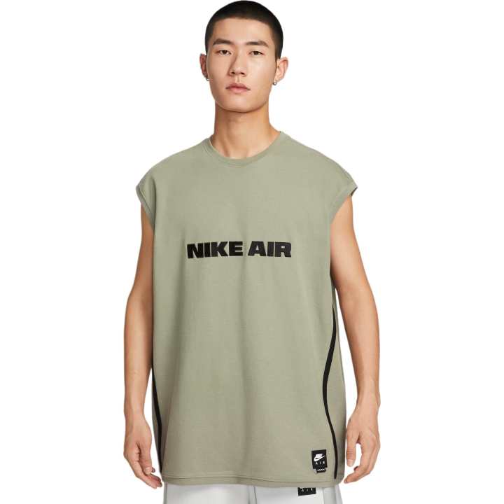 Nike Nike Tank Tops Men's Light Green Gray/Black/Black Crew Neck Moderate Straight Fit