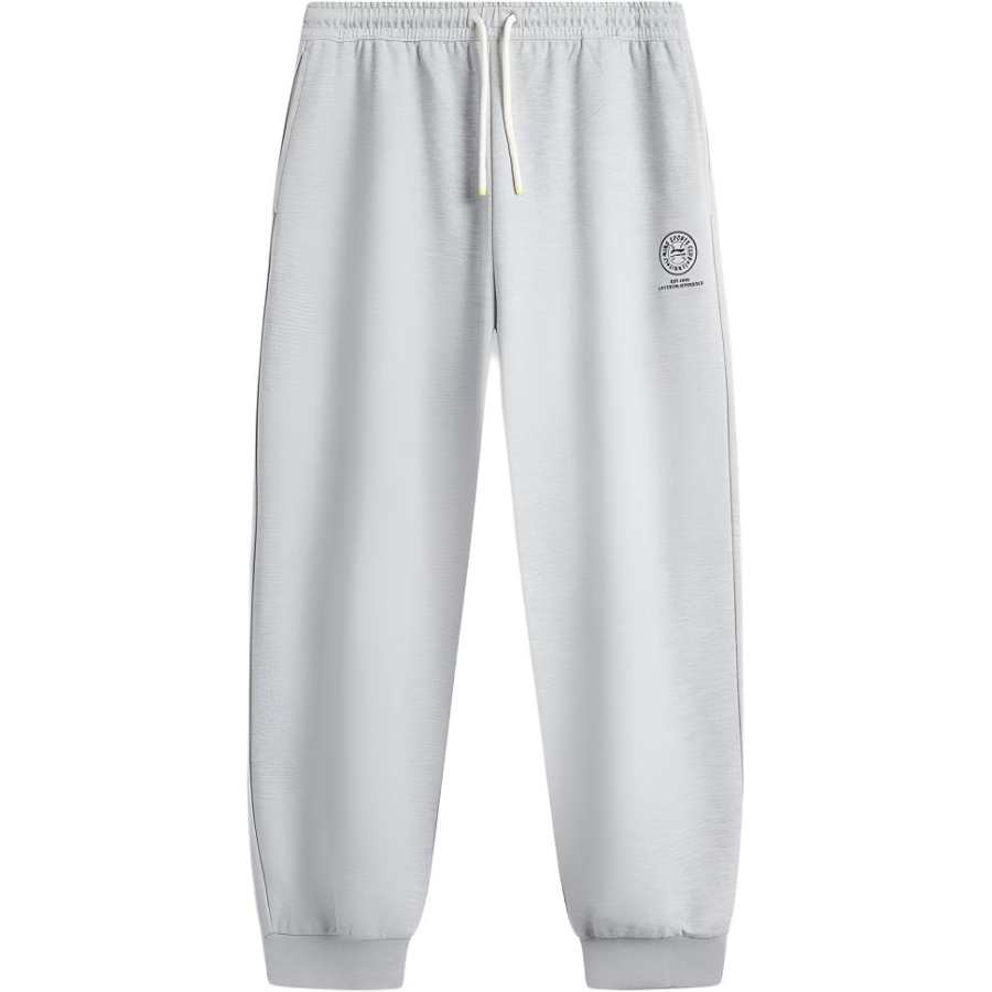 Li-Ning Li Ning Knitted Sweatpants Men's Heather Gray Light Lime