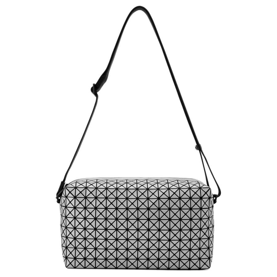 ISSEY MIYAKE Saddle Cotton Shoulder Bag, Crossbody Bag Women's Silver