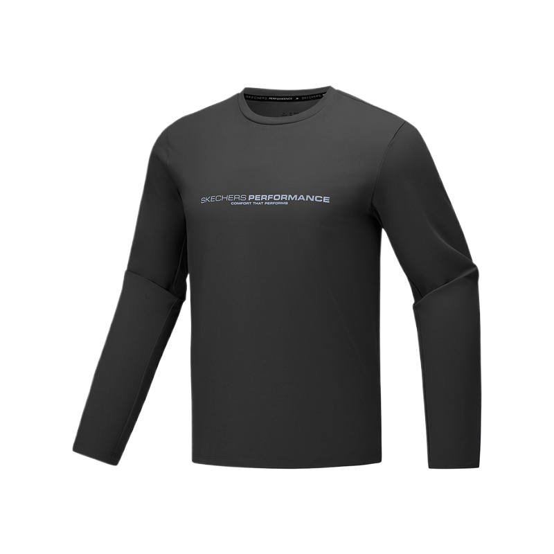 Skechers Sweatshirts Men's Carbon Black 0018 Crew Neck Moderate