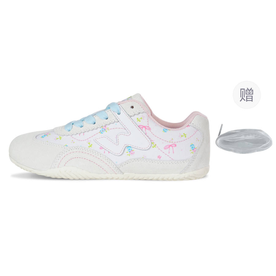 Ollieskate Slip Resistant Abrasion Resistant Cushioning Low top Casual Shoes Unisex White