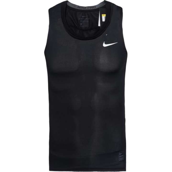 Nike Nike Tank Tops Men's Black Crew Neck Moderate Straight Fit
