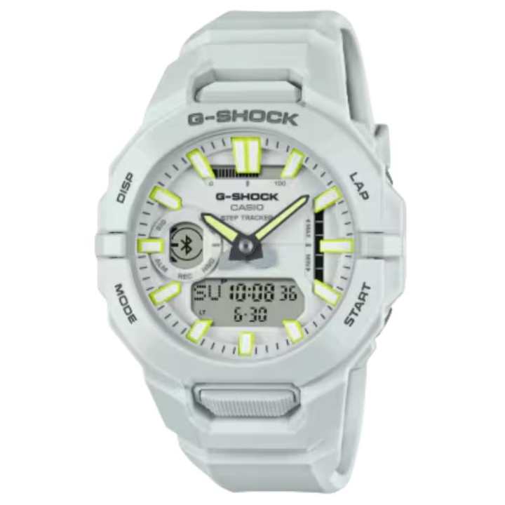 CASIO CASIO G SHOCK 200m Waterproof Quartz Movement Resin Strap Watch Men's Watches White Dial